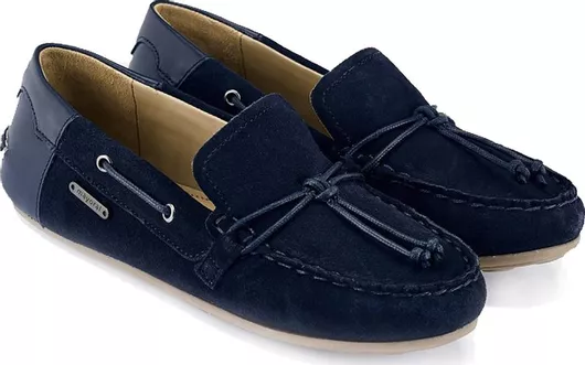 Mayoral Ανατομικά Suede Παιδικά Μοκασίνια με Κορδόνια Navy Μπλε