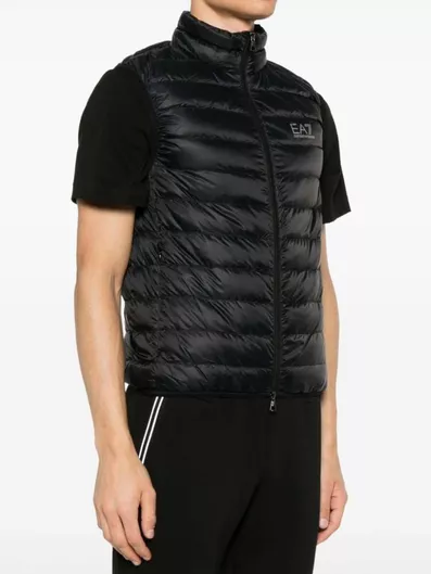 Emporio Armani Αμάνικο Μπουφάν Puffer Μαύρο
