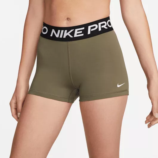 Nike Dri-Fit Pro W3 Training Γυναικείο Κολάν-Σορτς Olive