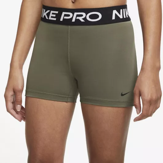 Nike Dri-Fit Pro W3 Training Γυναικείο Κολάν-Σορτς Χακί