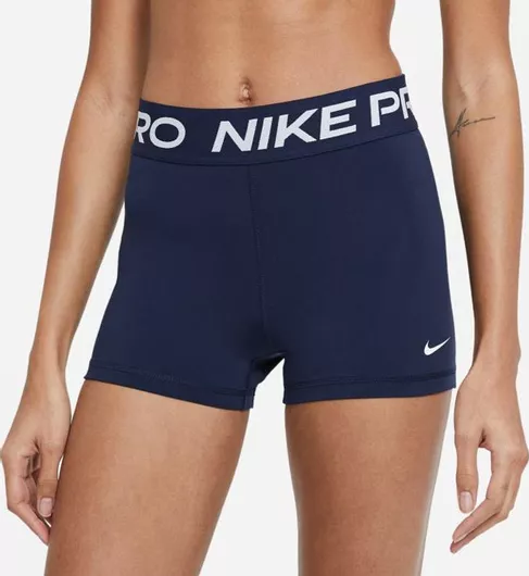 Nike Dri-Fit Pro W3 Training Γυναικείο Κολάν-Σορτς Navy Blue