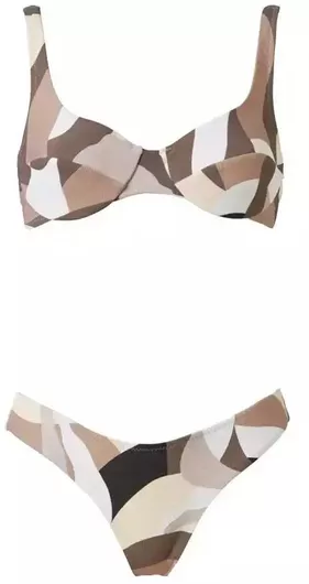 Stefania Frangista Set Bikini Brown