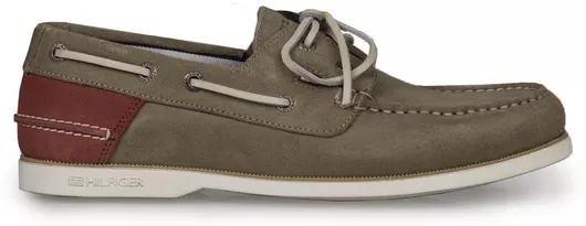 Tommy Hilfiger Classic Suede Ανδρικά Μοκασίνια Πράσινο