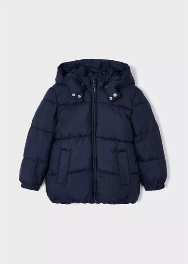 Mayoral Παιδικό Casual Μπουφάν Κοντό με Κουκούλα Navy Μπλε