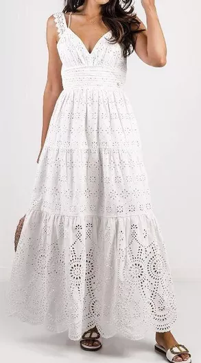 Guess W4gk46wg571 Maxi Φόρεμα White