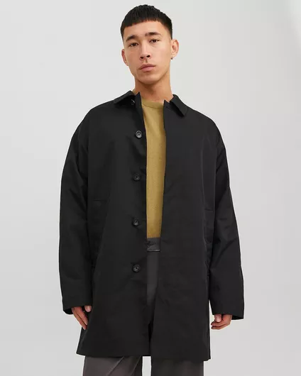 Jack & Jones Ανδρική Καμπαρντίνα Μαύρο