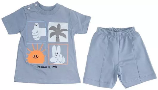 Babyhood Σετ Καλοκαιρινό 2τμχ Μπλε