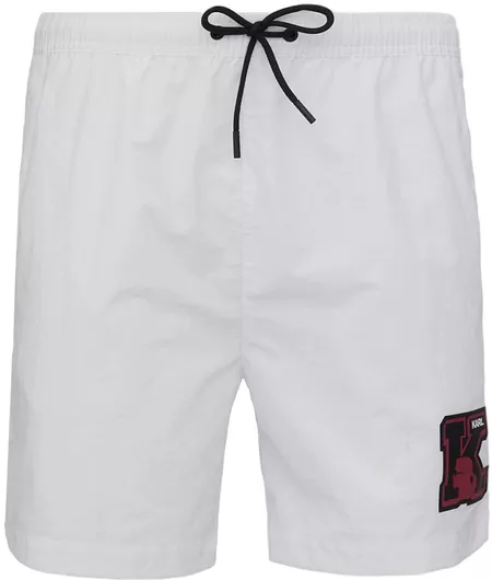 Karl Lagerfeld Ανδρικό Μαγιό Βερμούδα Λευκό