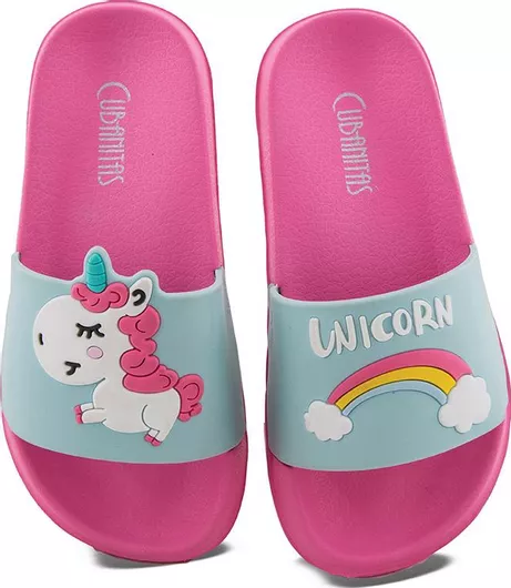 Cubanitas Παιδικές Σαγιονάρες Slides Γαλάζιο Unicorn
