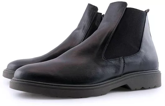 Fentini 50 Δερμάτινα Μαύρο Ανδρικά Chelsea Μποτάκια