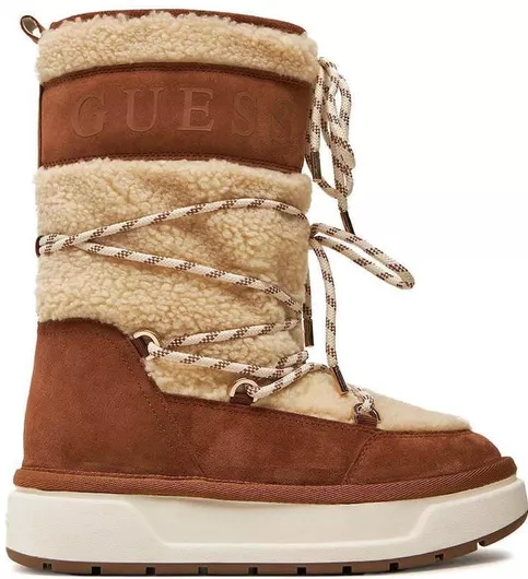 Guess Γυναικείες Μπότες Μπεζ