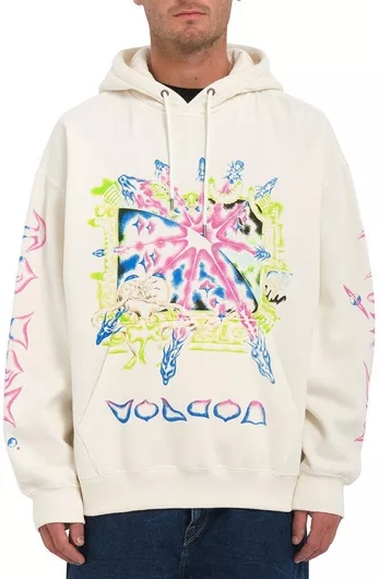 Volcom Φούτερ με Κουκούλα Λευκό