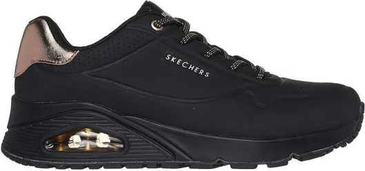 Skechers Uno – Shimmer Away Black / Rose Gold
