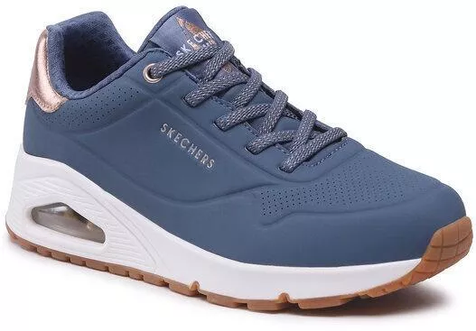 Skechers Shimmer Away Γυναικεία Sneakers Navy Blue