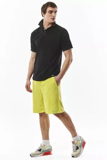 Body Action Polo Μπλούζα Κοντομάνικη Μαύρο