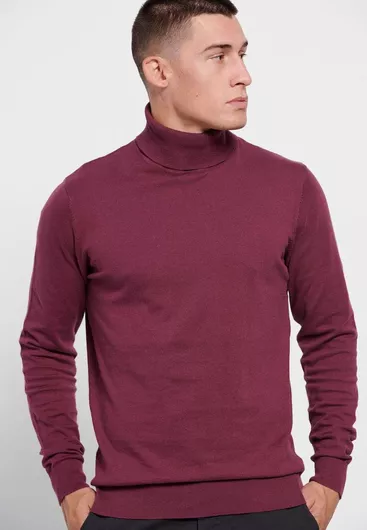 Πουλόβερ Funky Buddha Μπορντό