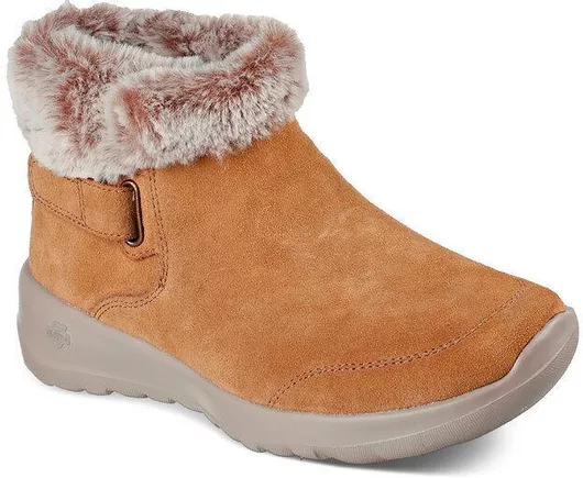 Skechers Joy Γυναικεία Μποτάκια Καφέ