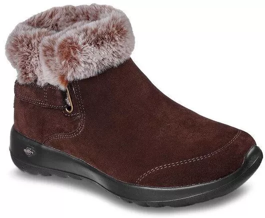 Skechers Joy Γυναικεία Καφέ Μποτάκια