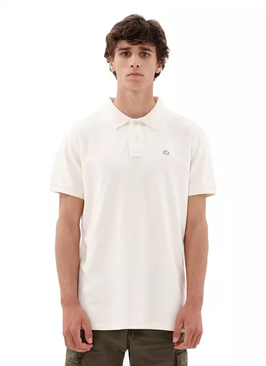 Μπλούζα Polo Emerson Κοντομάνικο Casual Λευκό