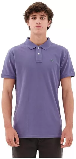 Μπλούζα Polo Emerson Casual Βαμβακερή Μοβ