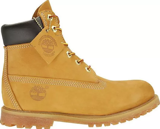 Timberland 6inch Premium Δερμάτινα Γυναικεία Αρβυλάκια Κίτρινο