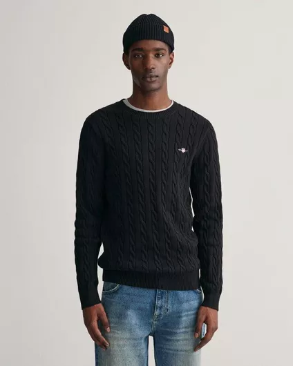 Πουλόβερ Gant Μακρυμάνικο Μαύρο