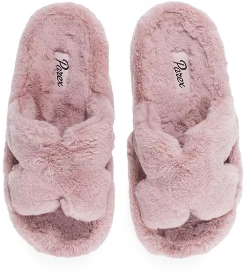 Parex Χειμερινές Γυναικείες Παντόφλες Ροζ