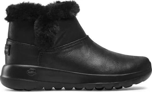 Skechers Γυναικεία Μποτάκια με Γούνα Μαύρο