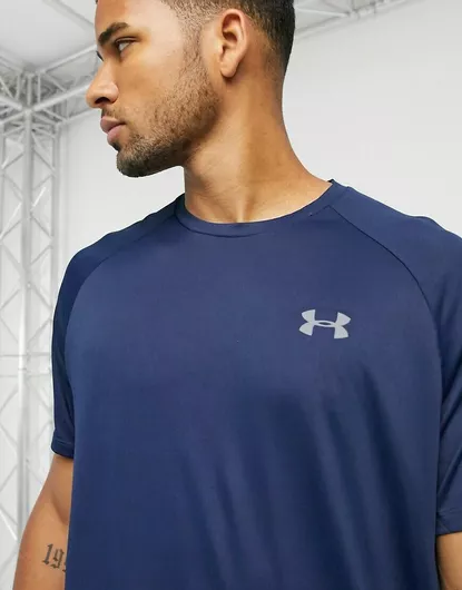 T-Shirt Under Armour Tech 2.0 Αθλητικό Κοντομάνικο Navy Blue