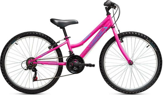 Παιδικό Ποδήλατο Clermont Magusta Shimano 24" Mountain Bike με 18 Ταχύτητες Φούξια