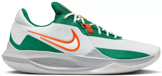 Nike Precision 6 Χαμηλά Μπασκετικά Παπούτσια White / Safety Orange / Malachite / Sundial