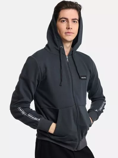 Paco & Co Φούτερ με Κουκούλα Ανθρακί