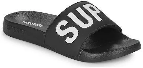 Superdry Vegan Core Slides Μαύρο