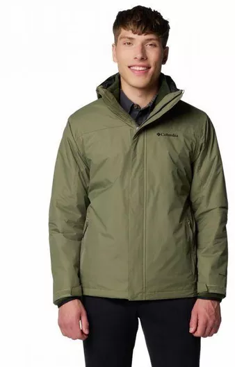 Columbia Tunnel Falls 3 σε 1 Χειμωνιάτικο Μπουφάν Αδιάβροχο Stone Green