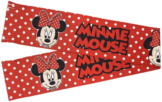 Disney Minnie Παιδικό Κασκόλ Κόκκινο