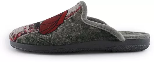 Adam's Shoes Χειμερινές Γυναικείες Παντόφλες Γκρι