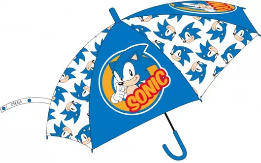 Sonic Παιδική Ομπρέλα Μπαστούνι Πολύχρωμη