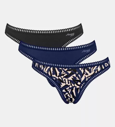 Sloggi Βαμβακερά Γυναικεία Slip 3Pack