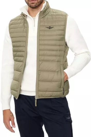 Aeronautica Militare Αμάνικο Μπουφάν Puffer Dark Military Green