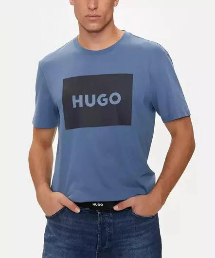 T-Shirt Hugo Boss 50467952-427 Βαμβακερό Μπλε