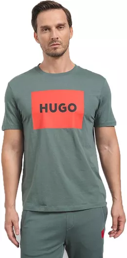 Hugo Boss Μπλούζα Κοντομάνικη Greenish Grey