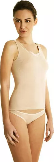 Palco Αμάνικα Βαμβακερά Γυναικεία Φανελάκια Μπεζ 2Pack