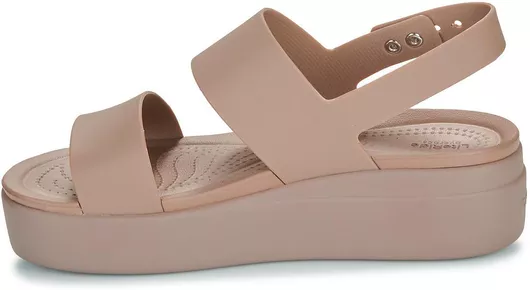 Crocs Καλοκαιρινές Γυναικείες Πλατφόρμες Μπεζ