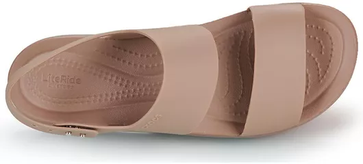 Crocs Καλοκαιρινές Γυναικείες Πλατφόρμες Μπεζ