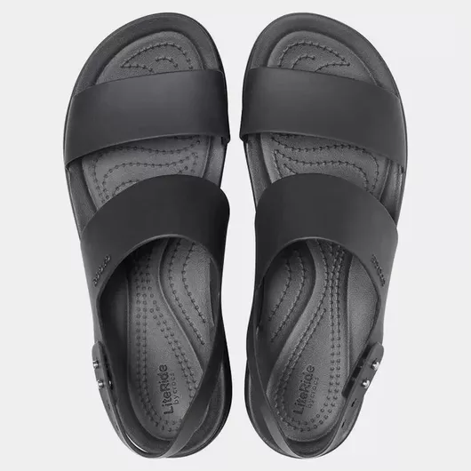 Crocs Brooklyn Low Καλοκαιρινές Γυναικείες Πλατφόρμες Μαύρο