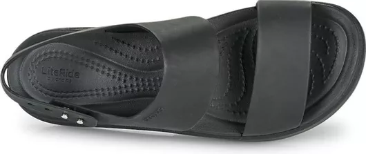 Crocs Brooklyn Low Καλοκαιρινές Γυναικείες Πλατφόρμες Μαύρο