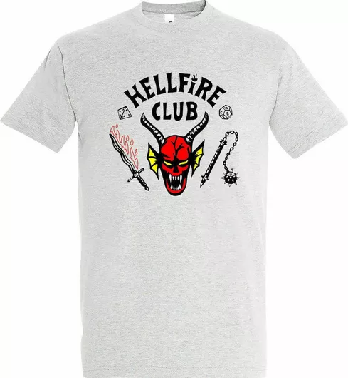 T-shirt Stranger Things Hellfire Club, Join The Club σε Λευκό χρώμα
