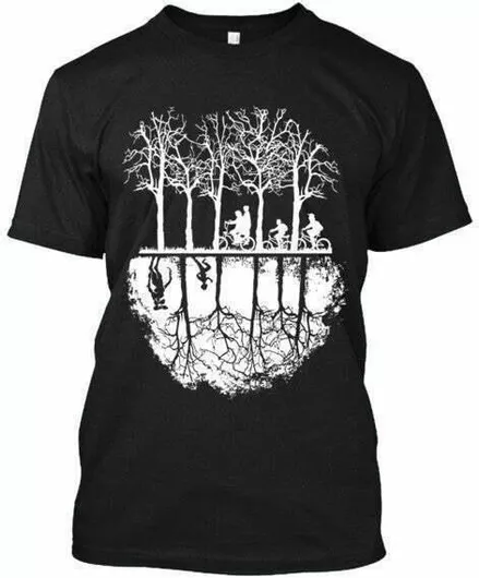 T-shirt Stranger Things σε Μαύρο χρώμα