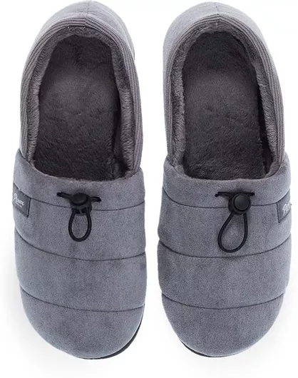 Parex Κλειστές Χειμερινές Ανδρικές Παντόφλες Γκρι