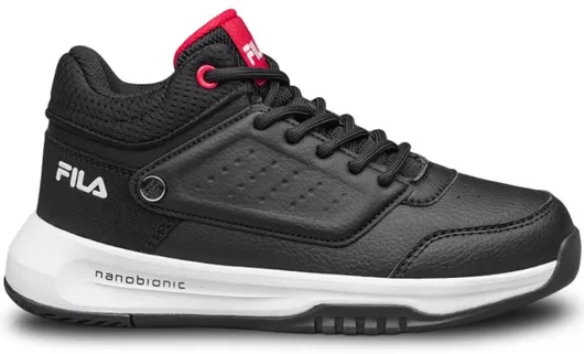 Fila Memory Dunk 2 Nanobionic Αδιάβροχα Αθλητικά Παιδικά Παπούτσια Μπάσκετ με Κορδόνια Μαύρο